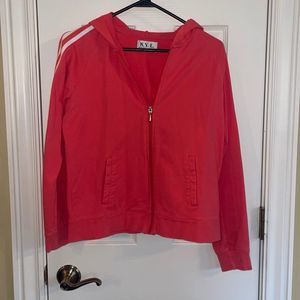 New York Laundry Zip Hoodie with White Stripe